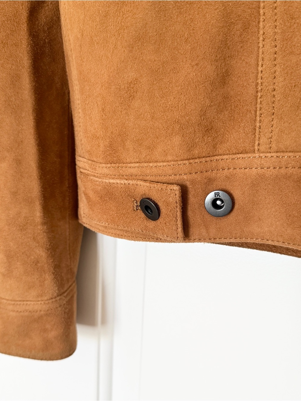Modern Fit Goat Suede Jacket Genuine Leather - Picture 6 of 11